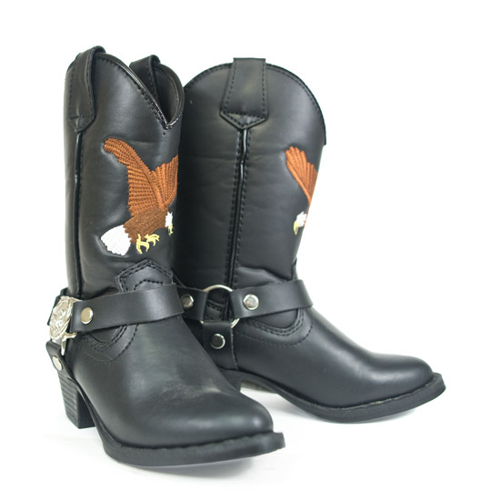 Smoky Mountain: Alcalas Western Wear Children's Black biker boot for ...