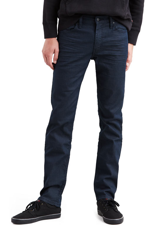 Levi's 511: Western Wear Men's black indigo jeans <br> • Modern slim with room to move <br> • Added stretch for all-day comfort <br> • Lean look added comfort <br> • A great alternative