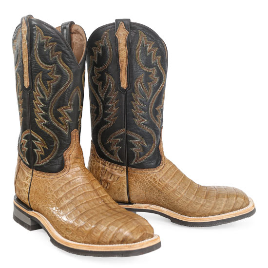 Lucchese: Alcalas Western Wear Men's Rowdy Caiman Horseman Boots From ...