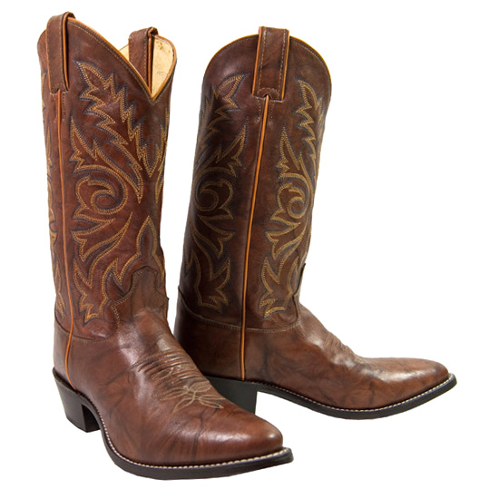 Justin: Alcalas Western Wear Men's Chestnut brown marbled deerlite boot ...