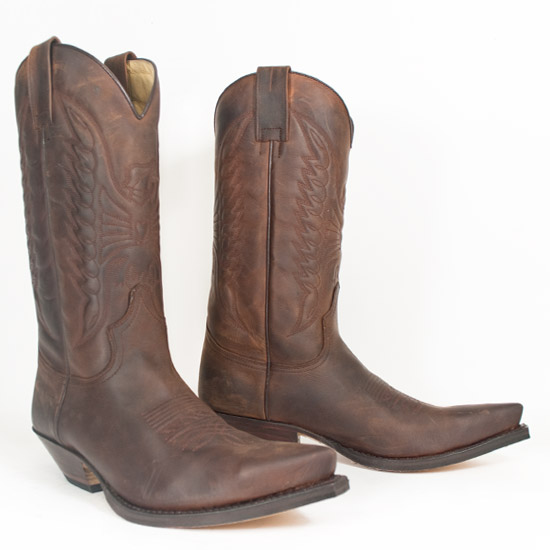 Sendra: Alcalas Western Wear Men's chocolate oiled cowhide boot with ...