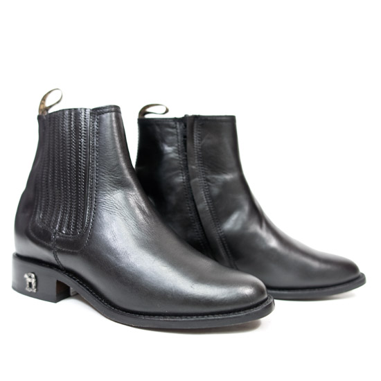 Denver Mountain: Alcalas Western Wear Men's Black Leather Half Boot ...