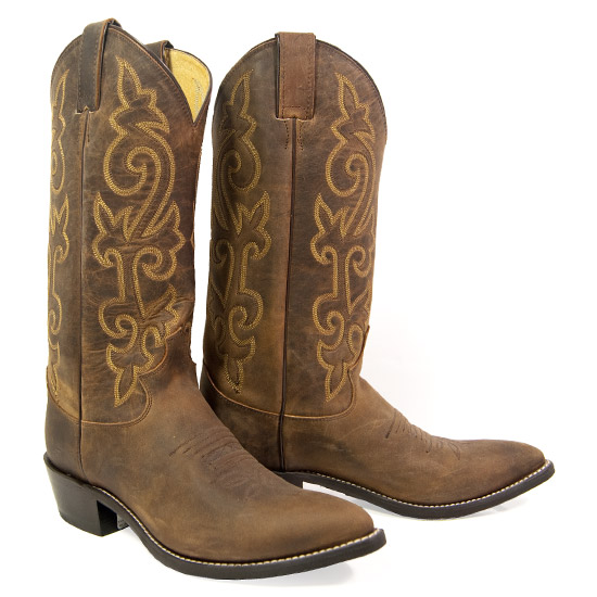Justin: Alcalas Western Wear Men's Distressed Oiled Bay Apache Boots ...