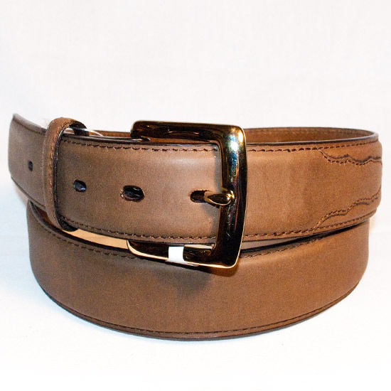3D Belt Co.: Alcalas Western Wear Brown Distressed Overlay Material ...