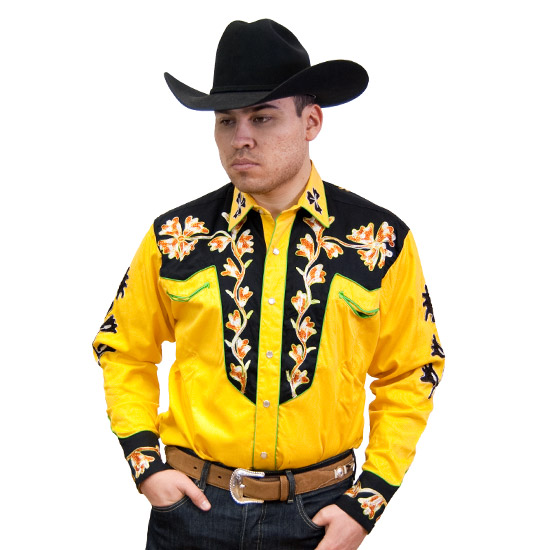 Rockmount: Alcalas Western Wear Men's Gold and Black Two-Tone ...