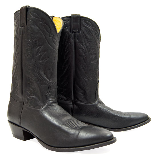 Nocona: Alcalas Western Wear Men's Black deertan boot Leather: Cowhide ...