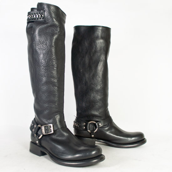 Frye: Alcalas Western Wear Frye women's Jenna Chain Tall 16' black boot ...