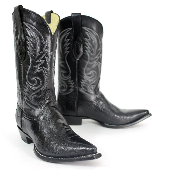 Corral: Alcalas Western Wear Men's Black Ostrich Leg cowboy boots ...