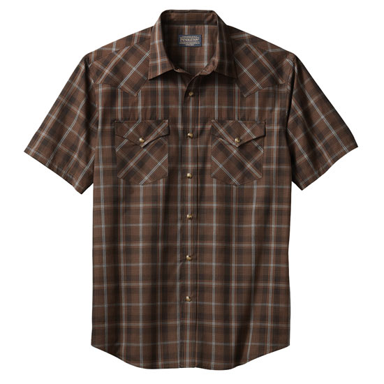 Pendleton Wools: Alcalas Western Wear Men's Short Sleeve Frontier Shirt