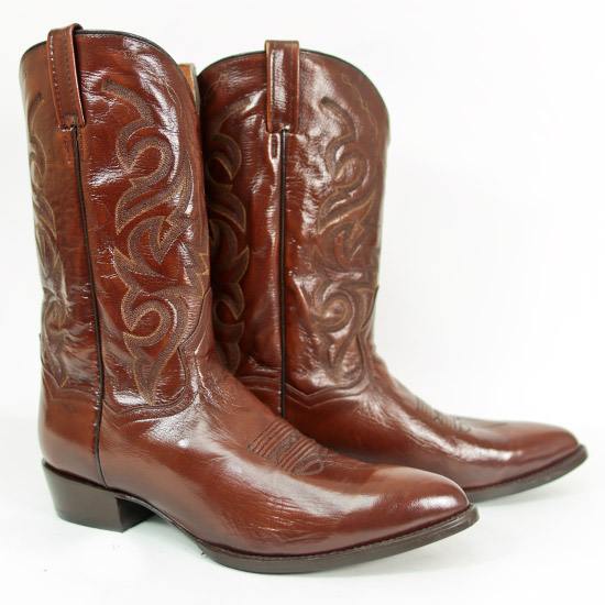 Dan Post: Alcalas Western Wear Men's Antique Tan Calfskin Leather Boots ...