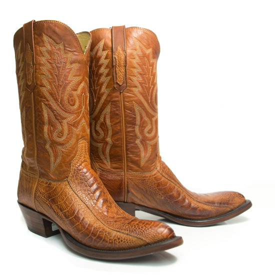Lucchese: Alcalas Western Wear Men's Cognac Exotic Leather Cowboy Boot ...