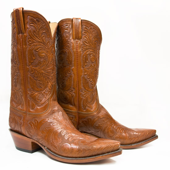 Lucchese: Alcalas Western Wear Men's Mahogany full top and foot hand ...