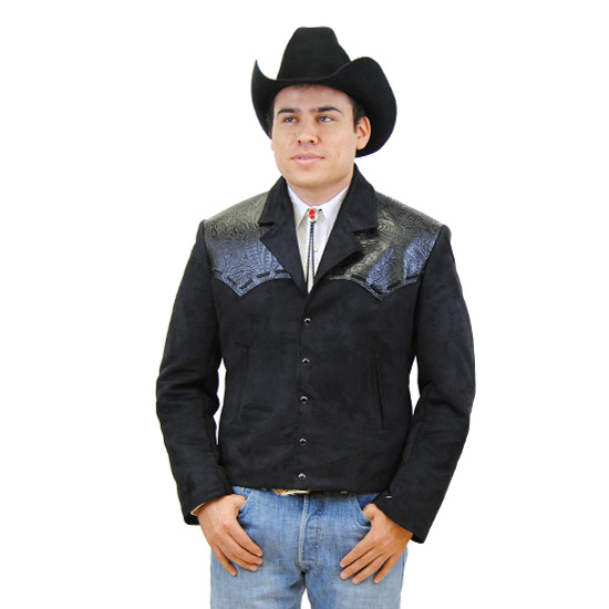 Vaquero Express: Alcalas Western Wear Black ultra suede blazer with ...