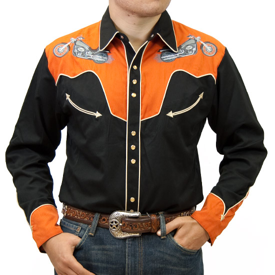 Scully: Alcalas Western Wear Men's Western Motorcycle And Horseshoe ...