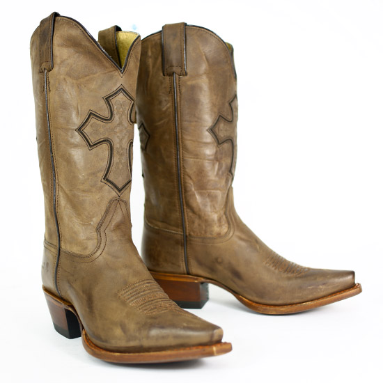 H&H: Alcalas Western Wear Women's Brown leather cowgirl boots with ...